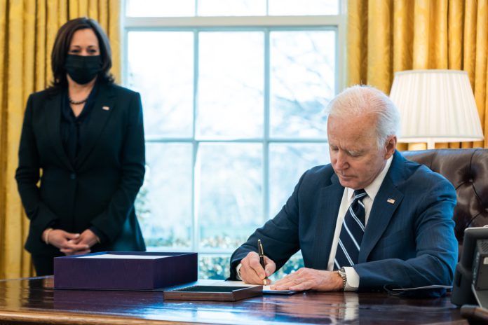 Joe Biden American Rescue Plan Signing