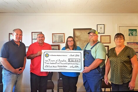 Choctaw Donation to City of Kenefic