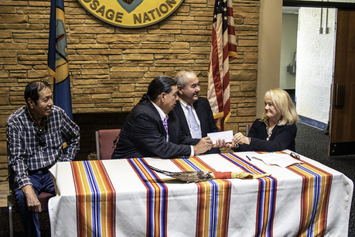 Osage Rainbow Oil signing copy