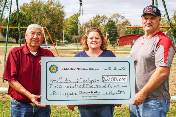 Choctaw Coalgate donation