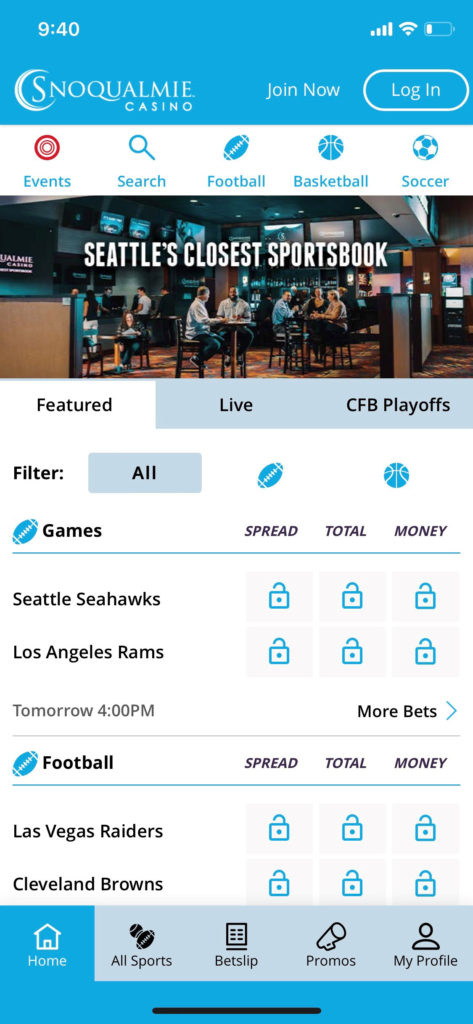 Snoqualmie Casino mobile sports app