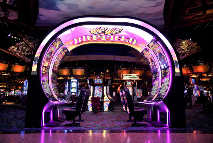 Neptune Canopy by Aristocrat Gaming at Mohegan Sun
