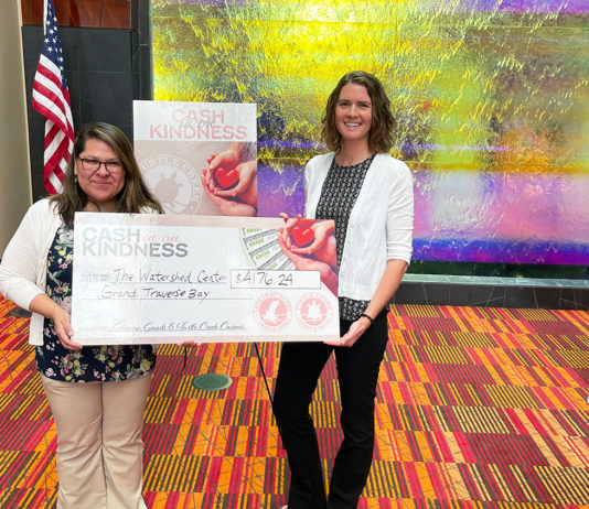 Watershed Center Grand Traverse Bay Receives Donation From Grand Traverse Resort & Casinos Grand Traverse Donation