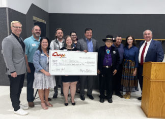 Osage Nation Delivers Over $60K in Charitable Donations to Two Local Non-Profits Osage Nation donation