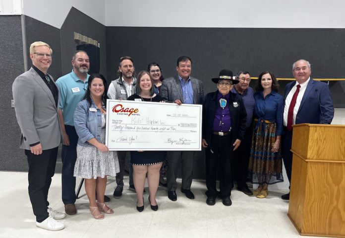 Osage Nation donation