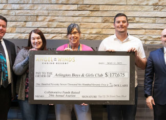 Angel of the Winds Hosts Boys & Girls Club Fundraiser Raising Over $170,000 Boys & Girls Club Auction Check