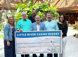 Little River Casino Resort Presents $650K to Manistee County Little River Check Presentation