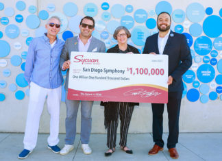 Sycuan Band, Sycuan Casino Present $1.1 Million Donation to San Diego Symphony Sycuan Symphony Check Presentation