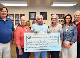 Choctaw Development Fund Partners With City of Stigler To Fund Engineering Analysis Study Choctaw Stigler Study Donation