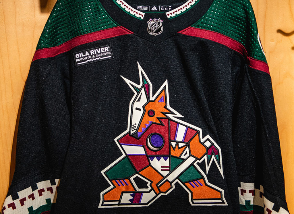 Gila River Receives Branding on Arizona Coyotes Home Jerseys