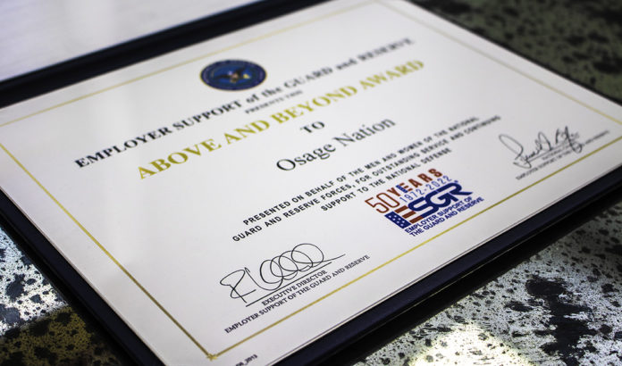 Osage ESGR Guard Award