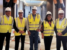 Pokagon Band of Potawatomi Provides Construction Progress Tour of Four Winds South Bend Four Winds Construction Tour