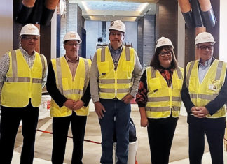 Pokagon Band of Potawatomi Provides Construction Progress Tour of Four Winds South Bend Four Winds Construction Tour