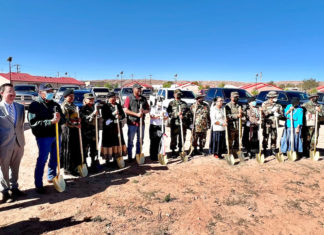 Navajo Veterans Break Ground on “Navajo Warriors Home” Nursing Home Navajo Warriors Home groundbreaking