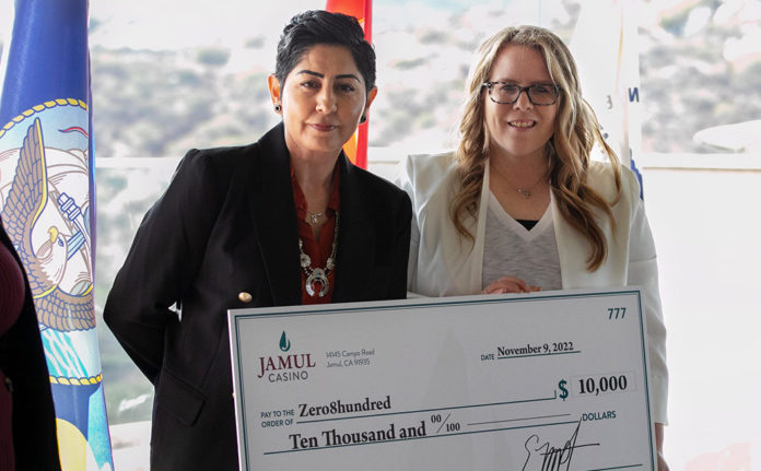 Jamul Zero8hundred Donation Jamul Zero8hundred Donation