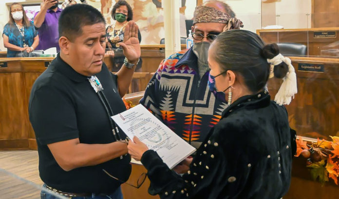 Navajo Speaker Tso Swearing In