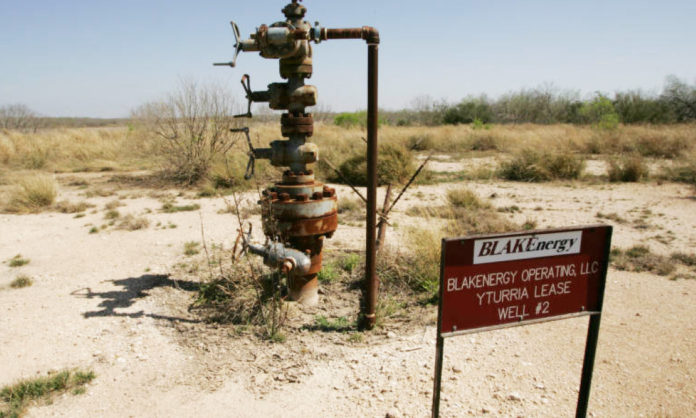 abandoned gas well pump