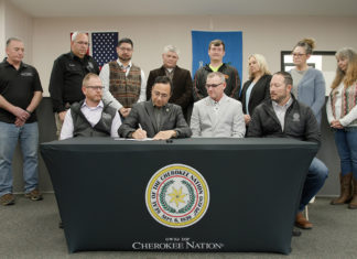 Cherokee Nation Contributes $500,000 to Town of Gans To Bolster Water Infrastructure Cherokee Gans MOU