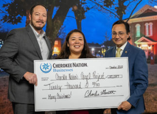 CNB Supports Gifts for Children With $20,000 Donation to Cherokee Nation Angel Project Cherokee Nation Angel Project donation