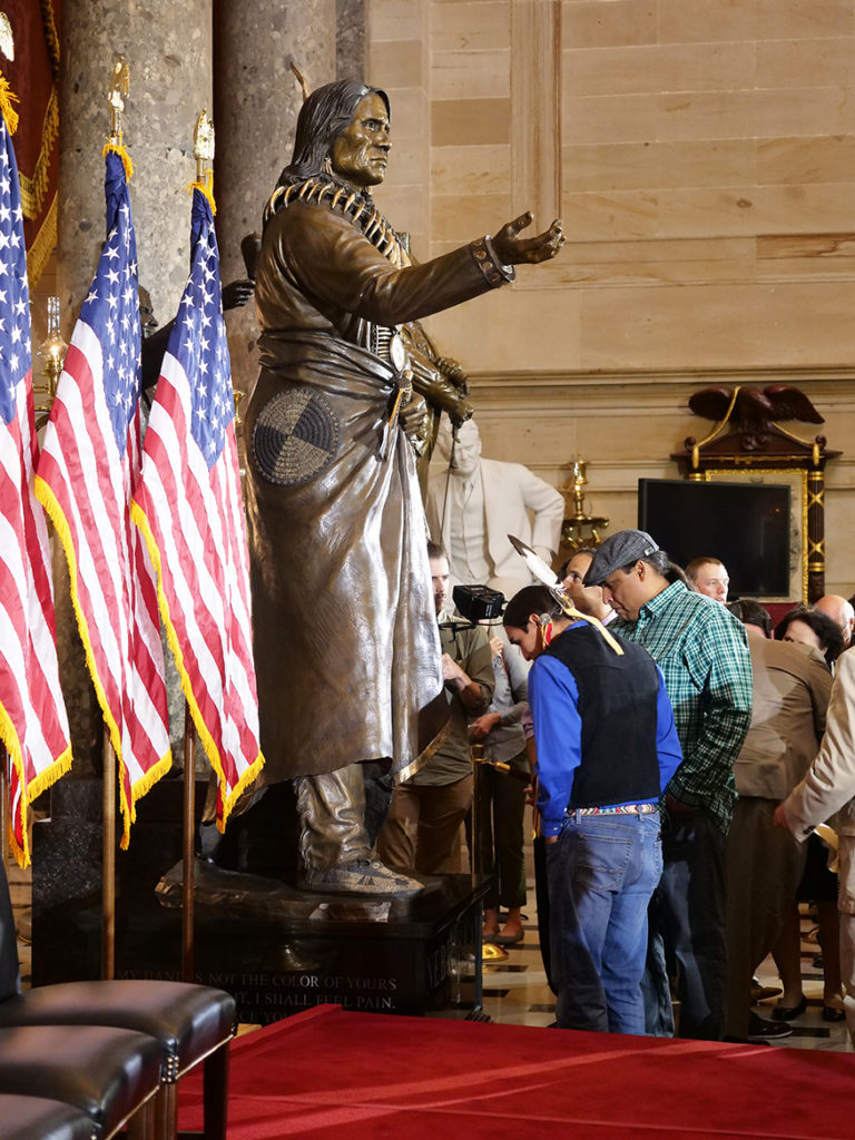 Chief Standing Bear sculpture to be unveiled at U.S. Capitol, Announce