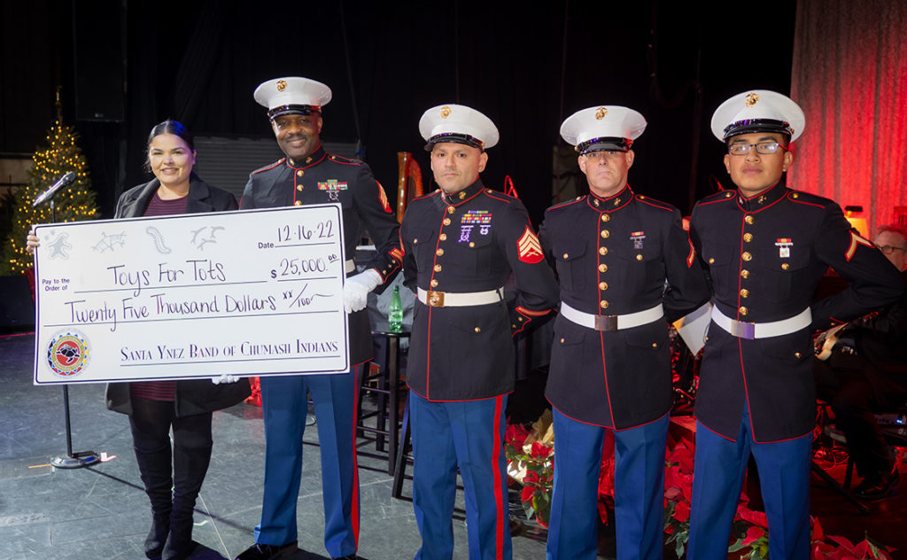 Santa Ynez Chumash Donates 25K to Toys for Tots Indian Gaming