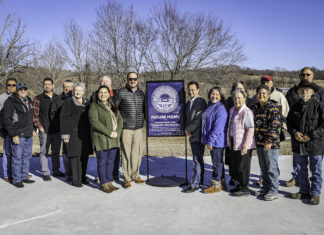 Cherokee Leaders Celebrate Construction of Future Community Organization Building Illinois River Area Community Organization