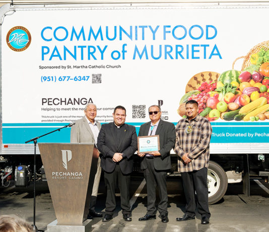 Pechanga Donates Refrigerated Truck to Community Food Pantry of Murrieta Pechanga food truck donation