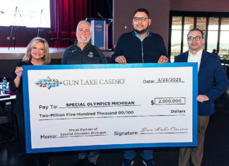 Gun Lake Provides $2.5M Sponsorship for Special Olympics Michigan Athletic Facility Gun Lake Michigan Special Olympics