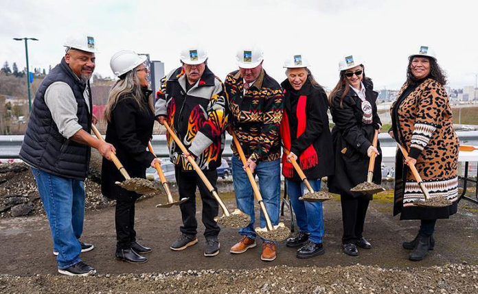 Puyallup tribal administration groundbreaking Puyallup tribal administration groundbreaking