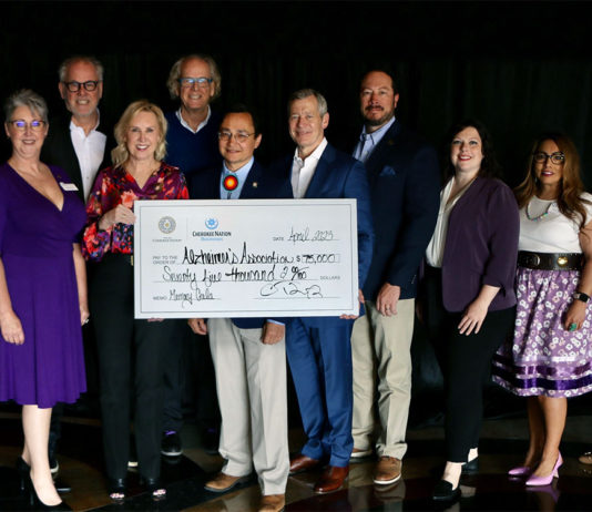 Cherokee Nation Gives $75,000 to Alzheimer’s Association Cherokee Nation Alzheimers Association