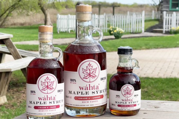 Oneida Wahta maple syrup