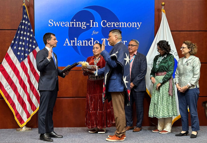 Arlando Teller swearing-in