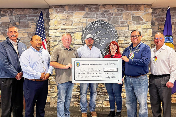 Choctaw City of Broken Bow donation