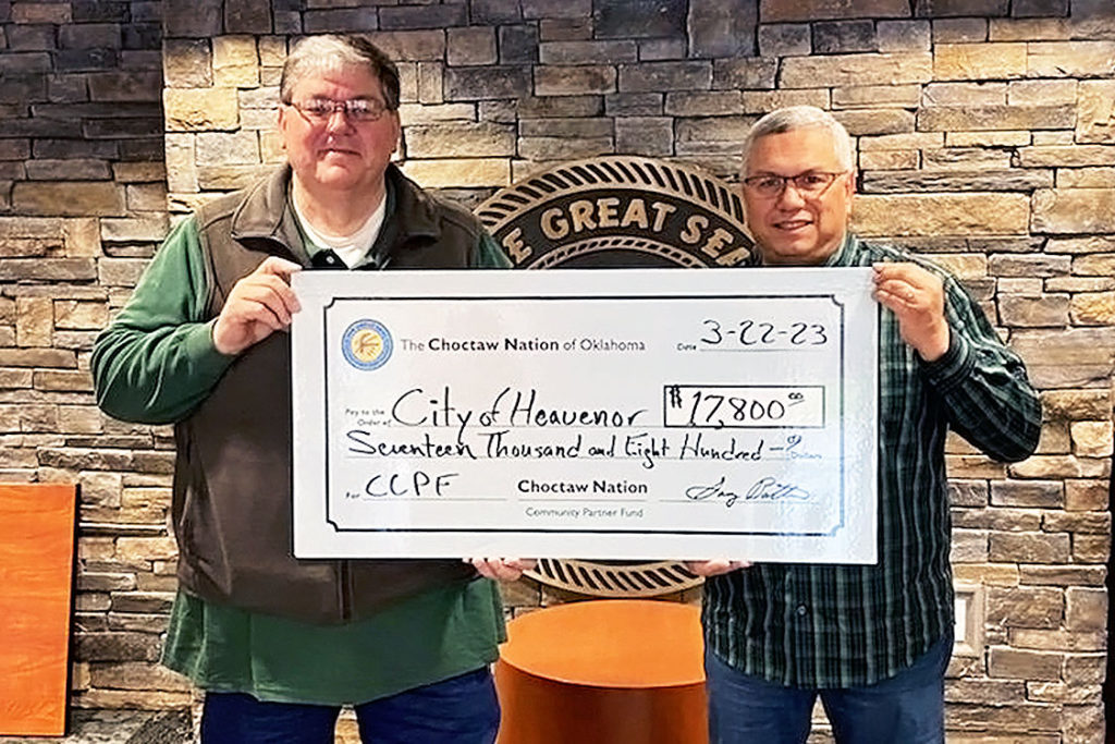 Choctaw City of Heavener donation