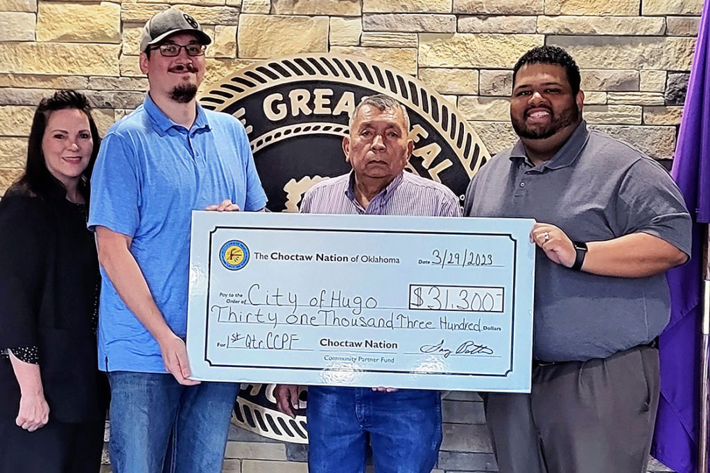 Choctaw City of Hugo donation