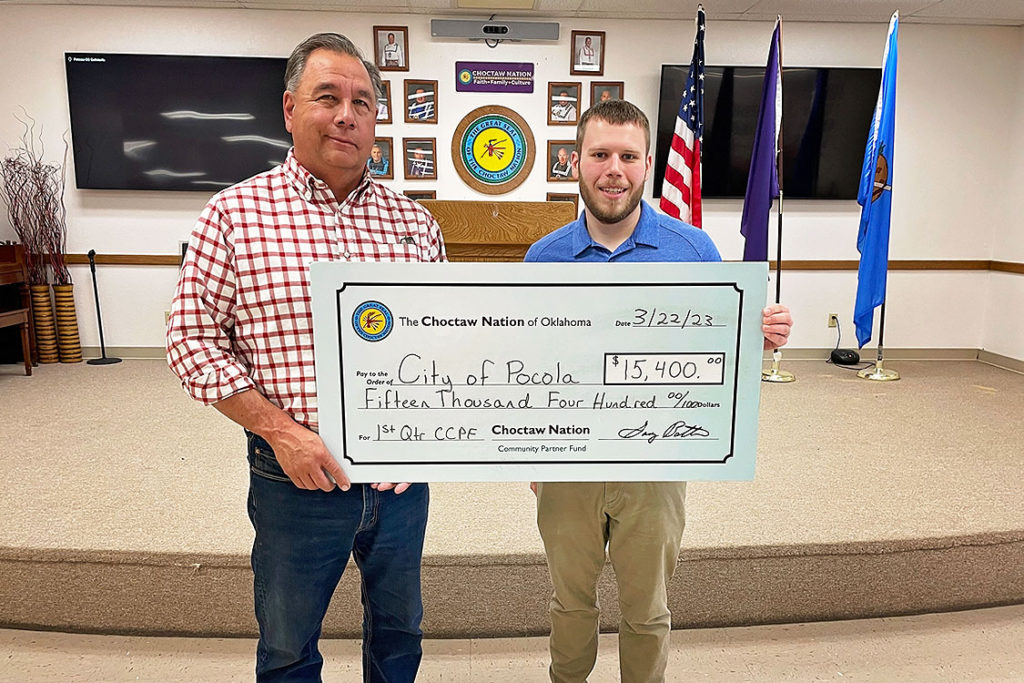 Choctaw City of Pocola donation