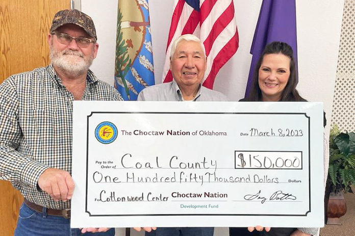 Choctaw Coal County check presentation