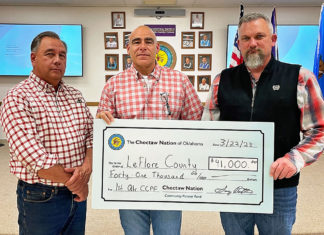 Choctaw Nation Awards $108,900 to Le Flore County for Infrastructure, Development Choctaw Le Flore County donation