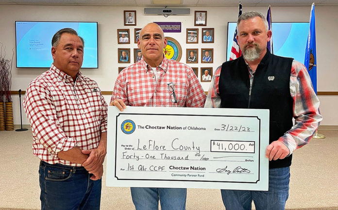 Choctaw Le Flore County donation