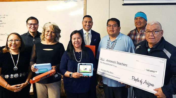 Navajo school tablet donation