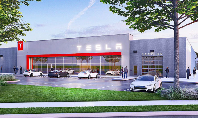 Oneida Tesla Showroom Rendering