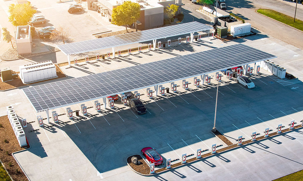 Oneida Tesla Superchargers