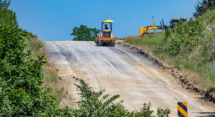Prairie Band Potawatomi road work Prairie Band Potawatomi road work