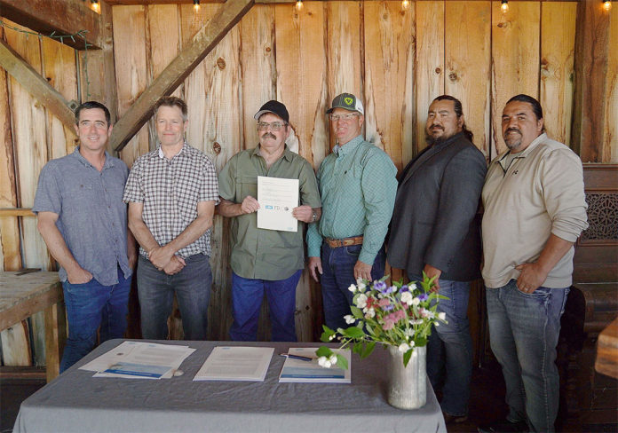 Yurok MOU signing Yurok MOU signing