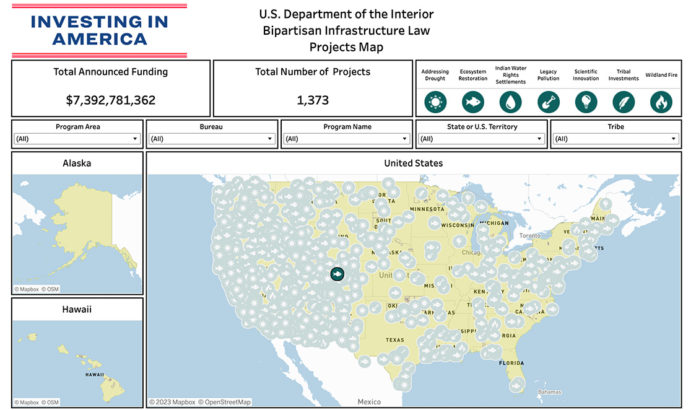 Investing in American tracking map