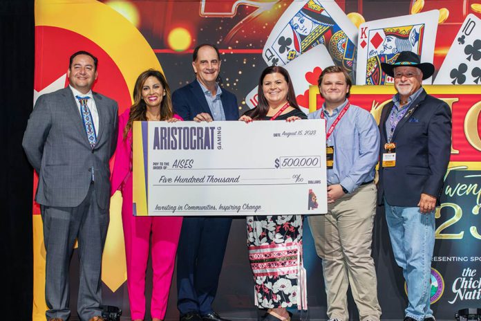 Aristocrat AISES donation Aristocrat AISES donation