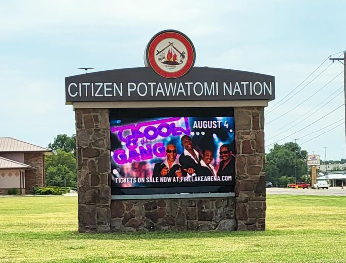 JCM Potawatomi Nation signage