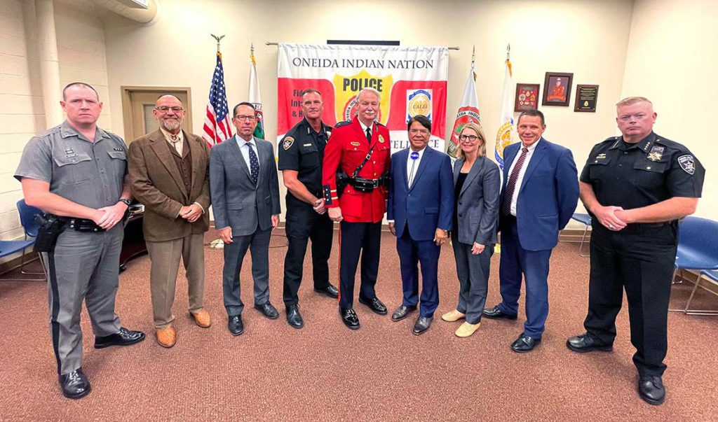 Oneida Indian Nation Police Recognized for 30 Years of Service
