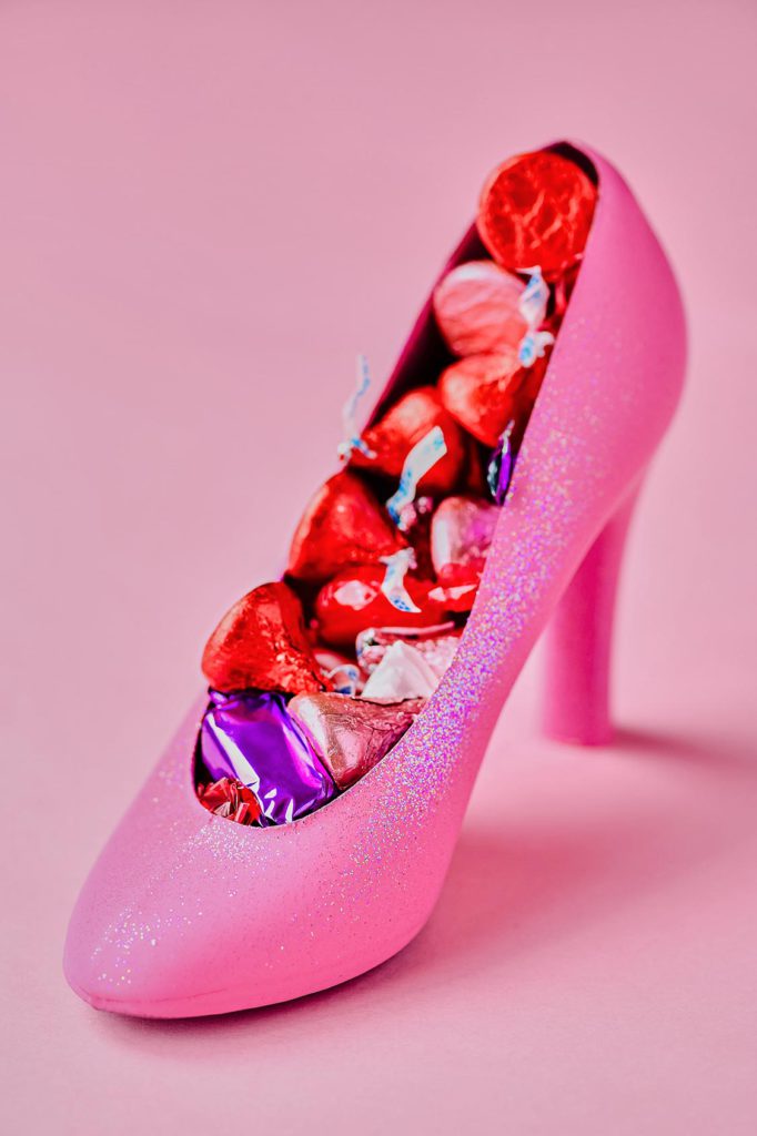 Chumash project pink shoe