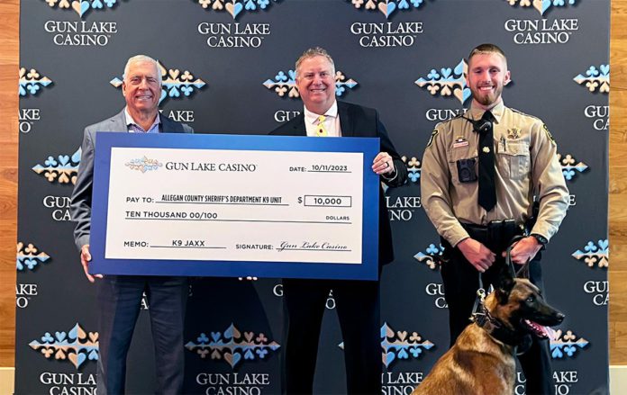 Gun Lake Casino K9 donation